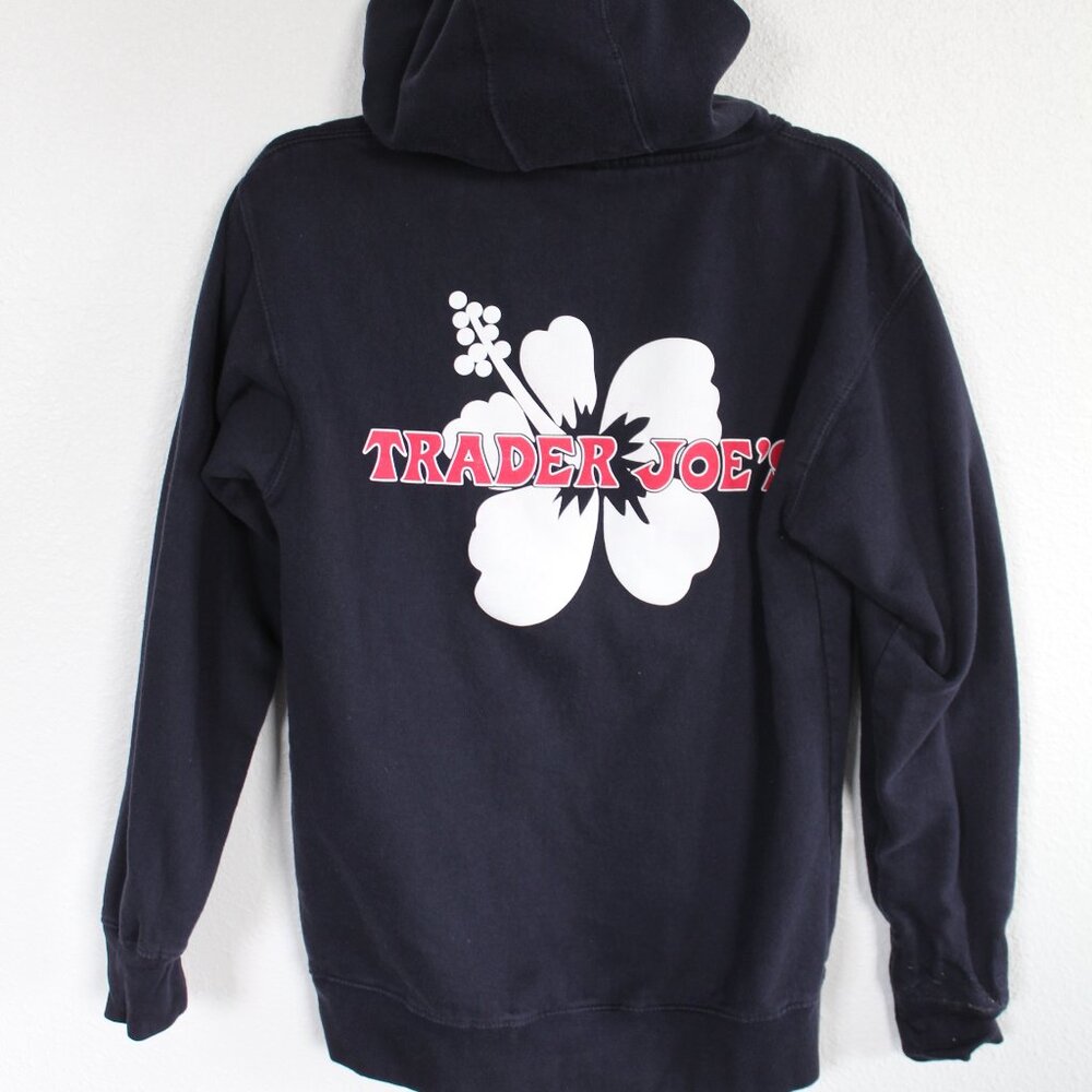 Trader Joe's Black Medium Crew Hoodie